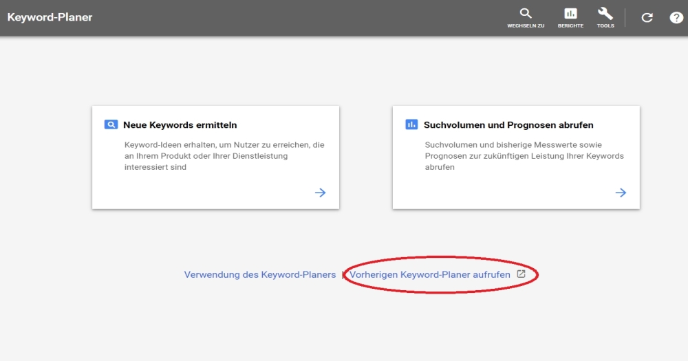Google Ads Keywordplaner Google Ads Keywordplaner