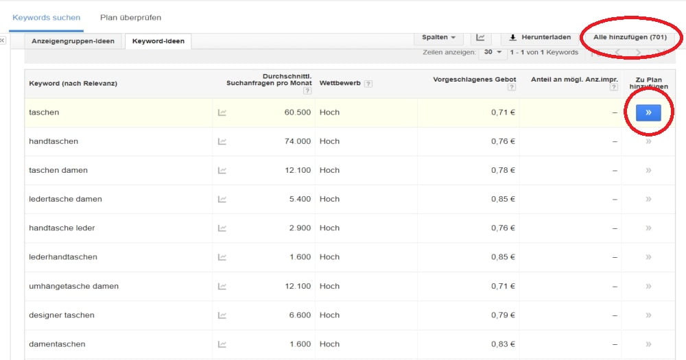 Google Ads Keywordplaner Google Ads Keywordplaner